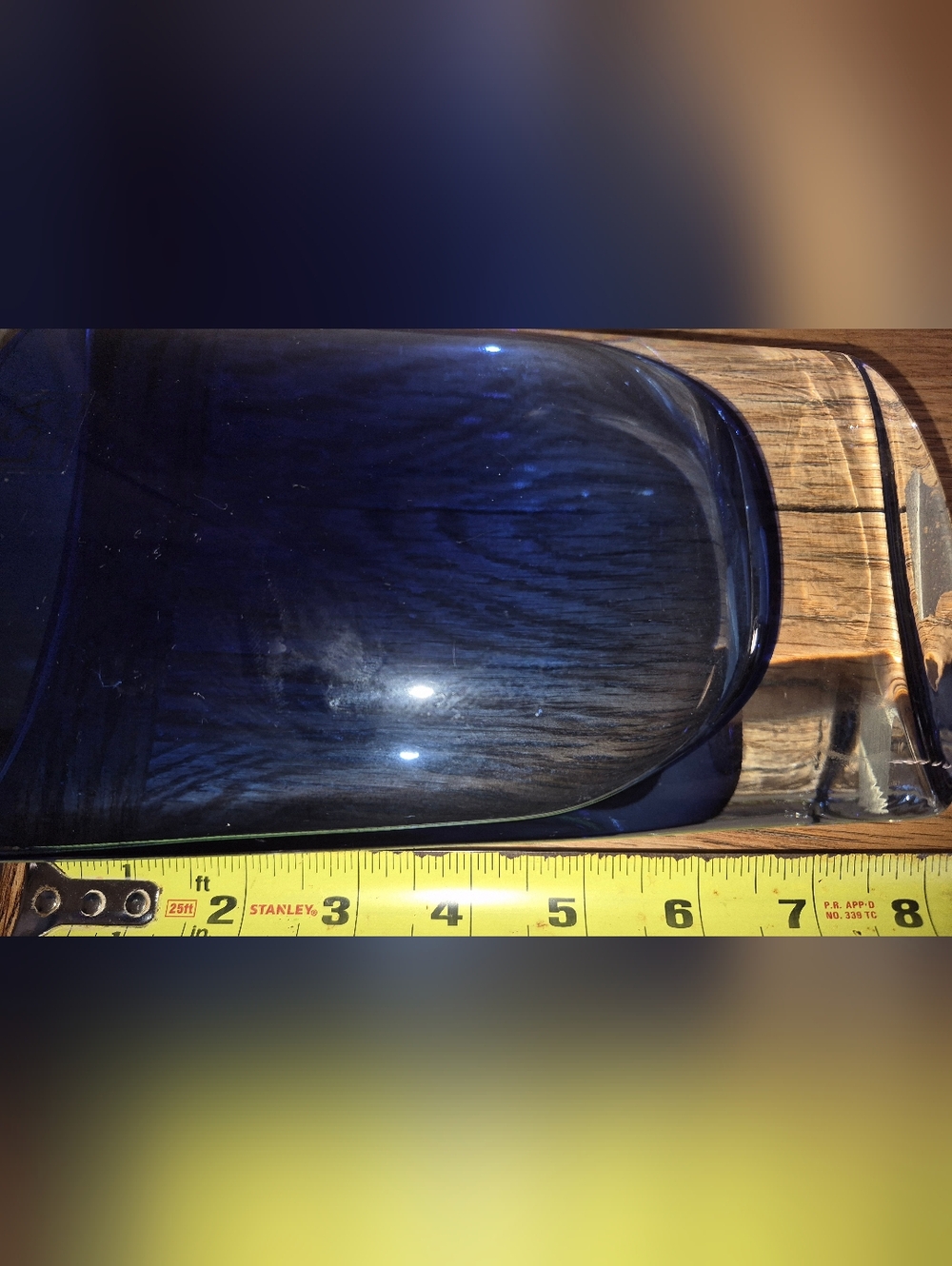 Handcrafted, mouth-blown cobalt blue glass vase from LSA International - Picture 4 of 5